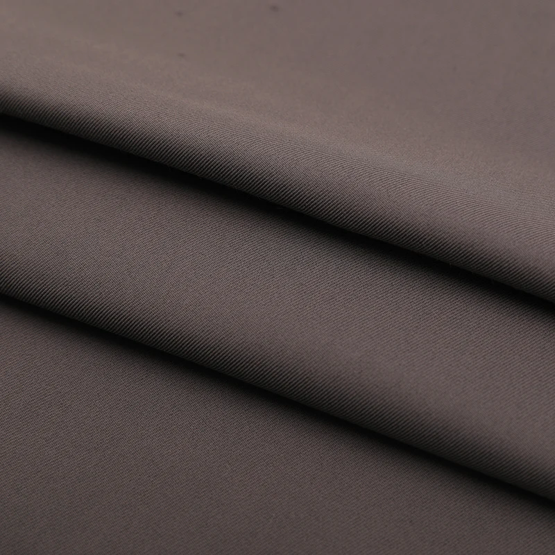 32s140d nylon cotton spandex double twill plain dyed suit fabric