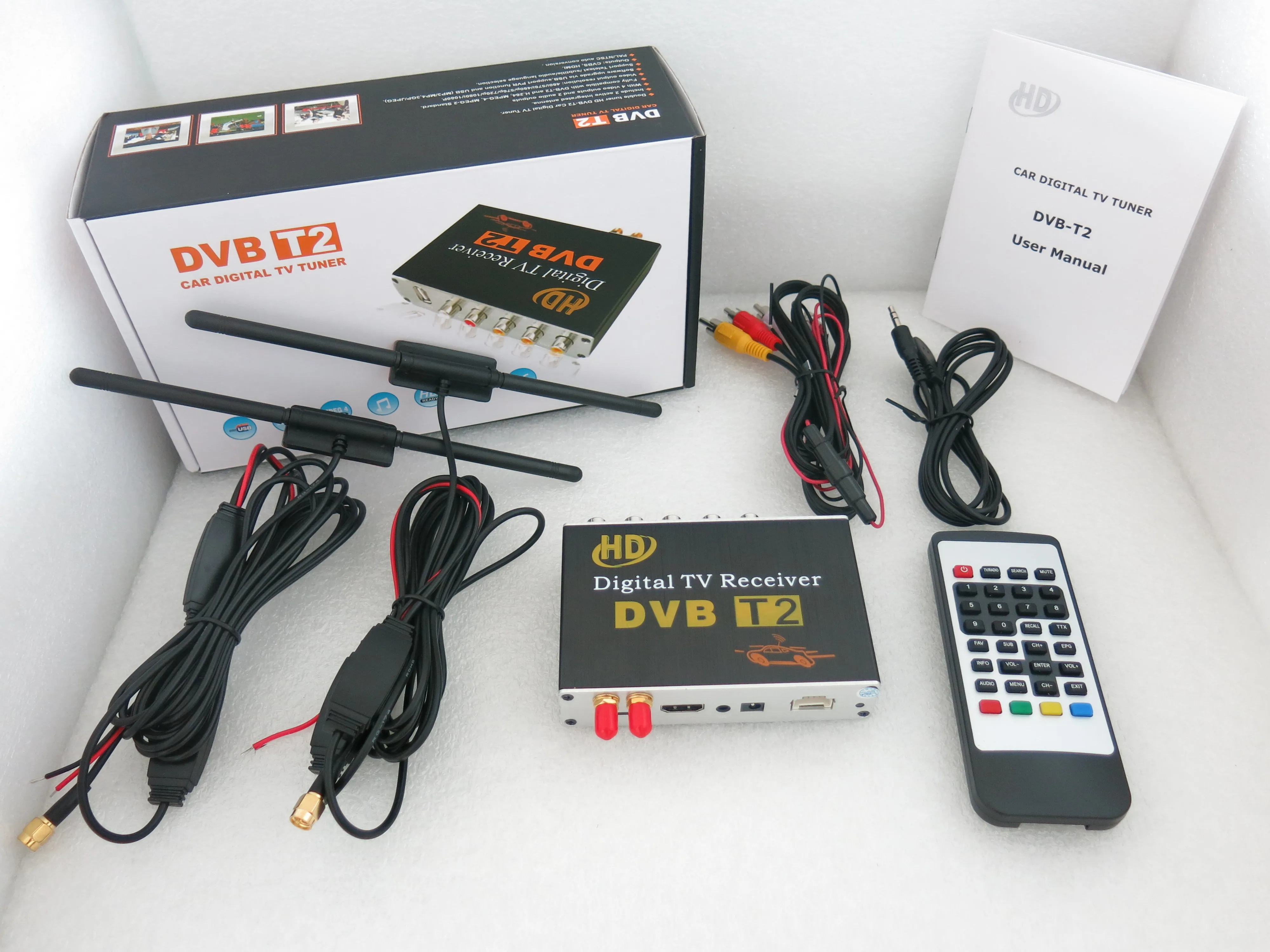  Высокая скорость dvb-t2 цифровой ТВ-тюнер HD декодер каналов кабельного телевидения компьютерной приставки к телевизору Автомобильный ТВ-приемник для России Таиланд