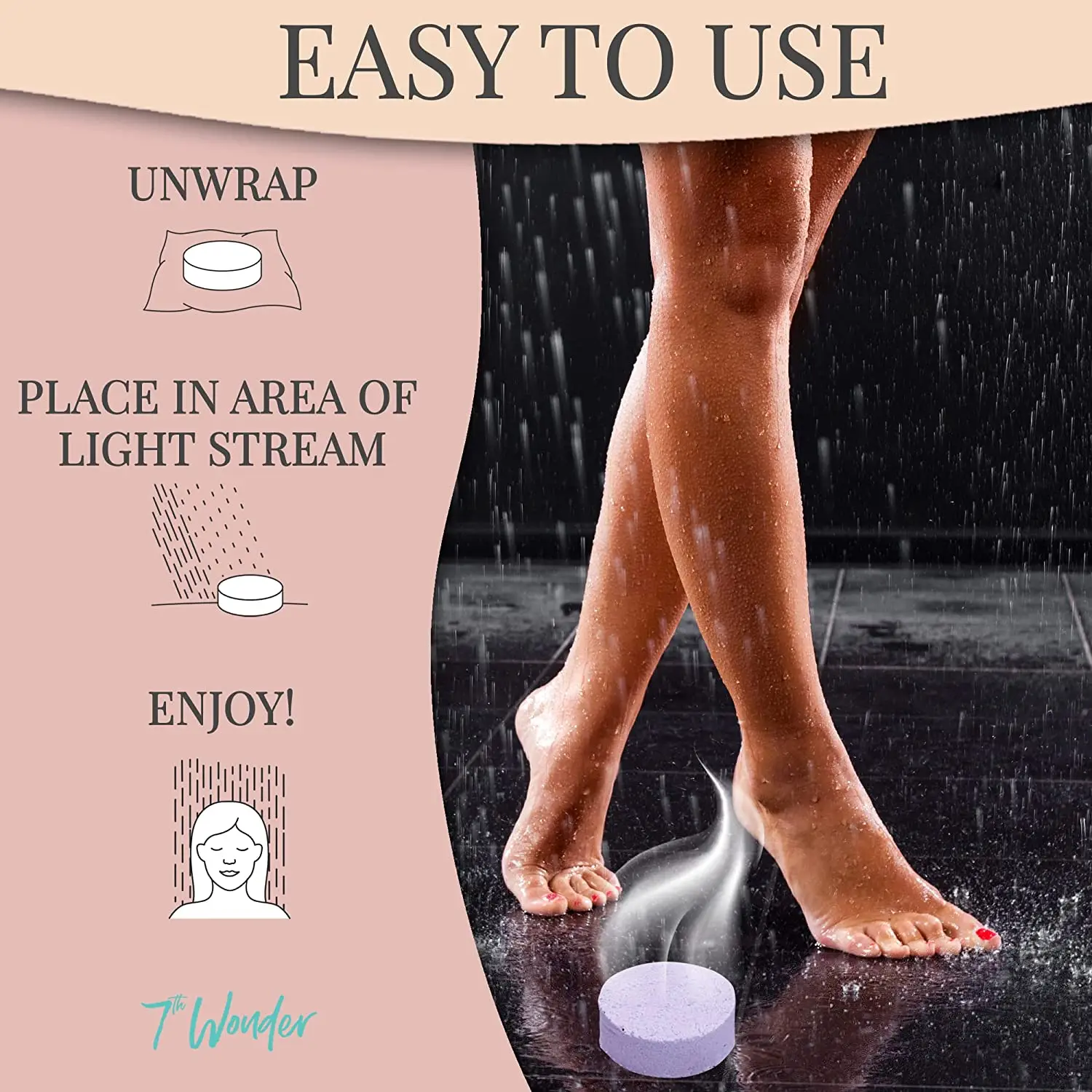 Muran OEM Customization Camphor Mint Eucalyptus Natural Essential Oils Creative Aromatherapy Shower Steamers White