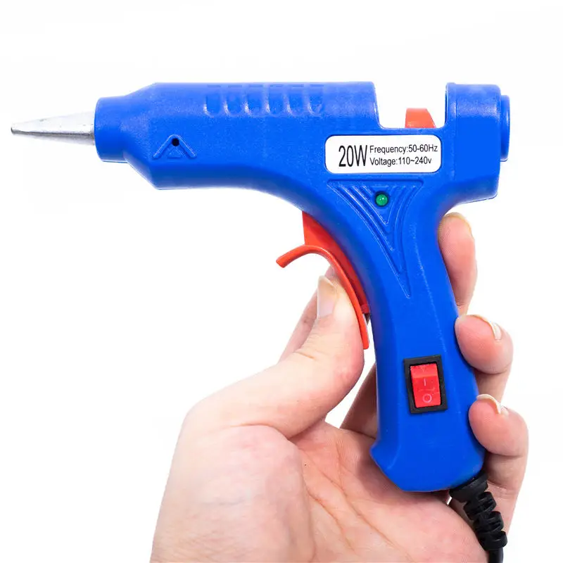 Hot Melt Glue Gun Glue Sticks Tools 20W Electric Mini Professional Heat Temperature Thermo Tool Industrial Repair Tools Gun