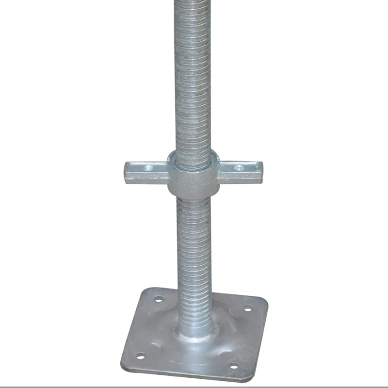 
solid base jack screw for building adjustable scaffolding jack base carbon steel jack base 