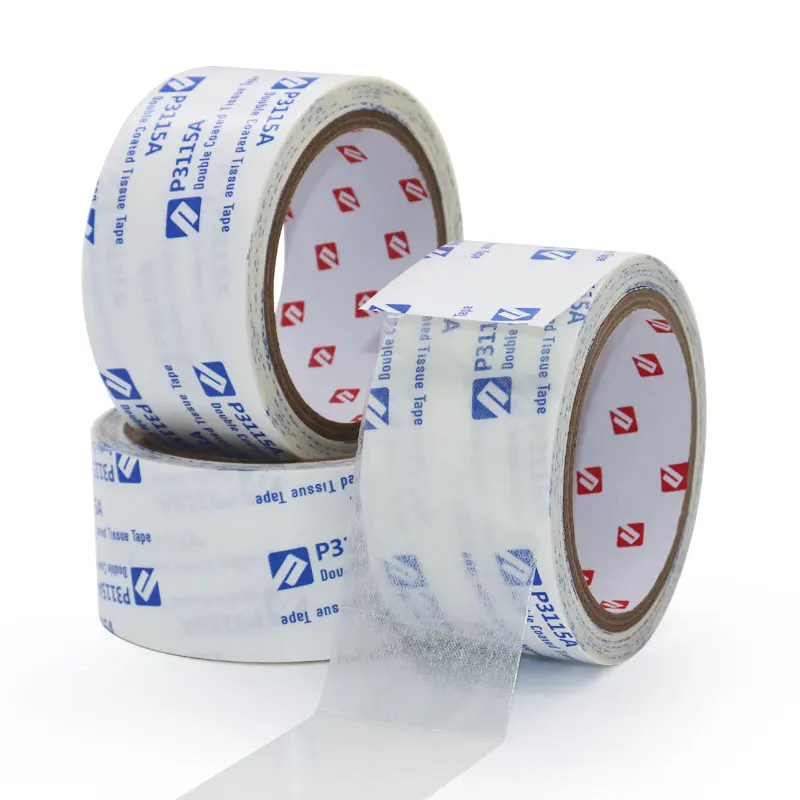 High Quality Wholesale anti-warping Double Sided Tissue Tape strong stickiness sticker tape