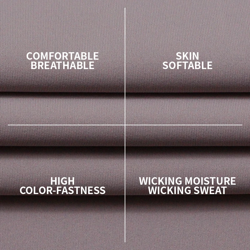 A3455 Custom Supplier Soft Knit Dry Fit 180gsm 76 Nylon Polyamide Elastane 24 Spandex Fabric For Seamless Yoga Leggings