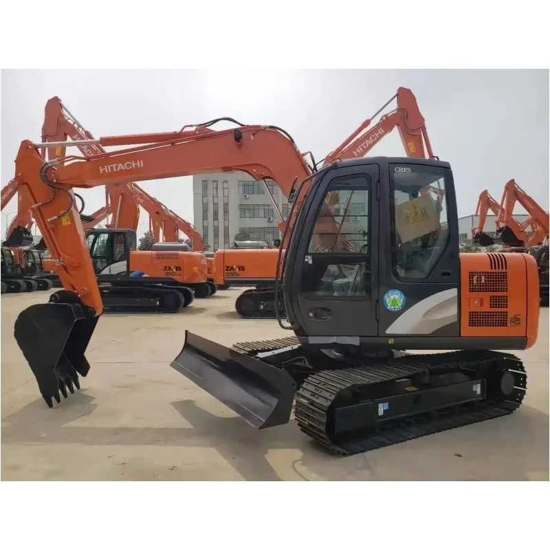Экскаватор б/у Hitachi zaxis 75 zx75 с лезвием маленький экскаватор