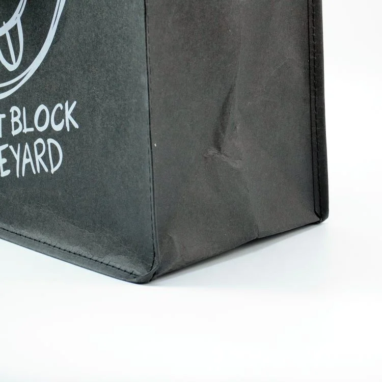 Fashion custom printed washable kraft paper bag 6 bottle wine bag portable shopping bag