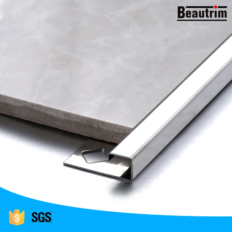 Beautrim Round shaped stainless steel 304  profiles ceramic tile decorative edgings are used at the corner