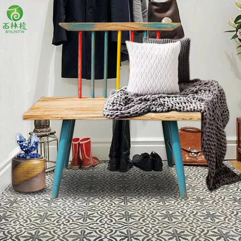 Hot Sale High Quality double seat outdoor wooden chair for sale