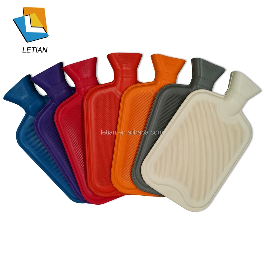 2 Liter Natural Rubber Hot Water Bottle With Cover