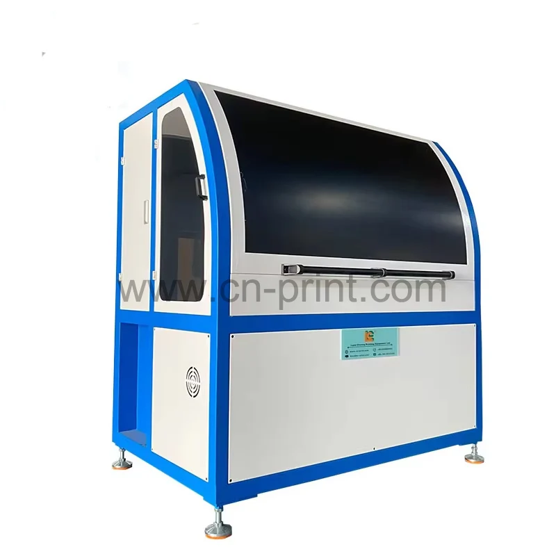 LC Brand Manufacturer CNC Auto Servo Cylindrical Glass Bottle Container Cream Cosmetic Bottle Screen Printing Machine