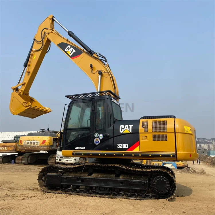 Second Hand Excavators Earth Moving Construction Machinery Digger 20 Ton Cat 320d Excavadora Caterpillar Crawler Excavator 320d