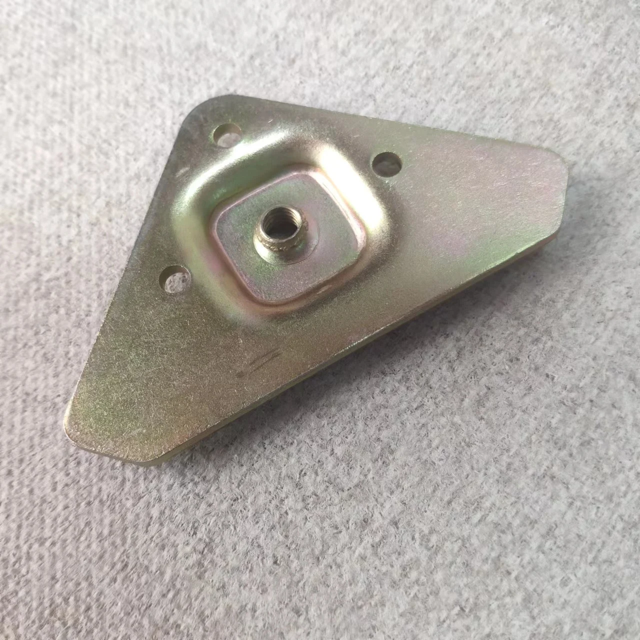 12 Degree Furniture Bedroom Desk Metal Zinc Plated Angled Slope Furniture Table / Chair Wooden Legs Mounting Plates