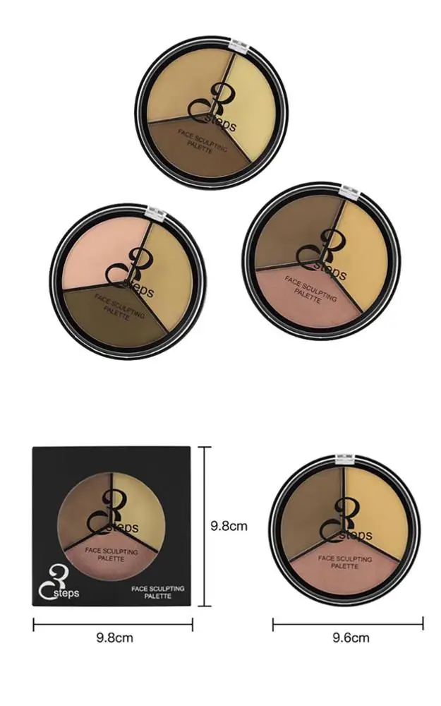 OEM Best Price contour 3 Colors makeup palette private label highlight contour powder palette