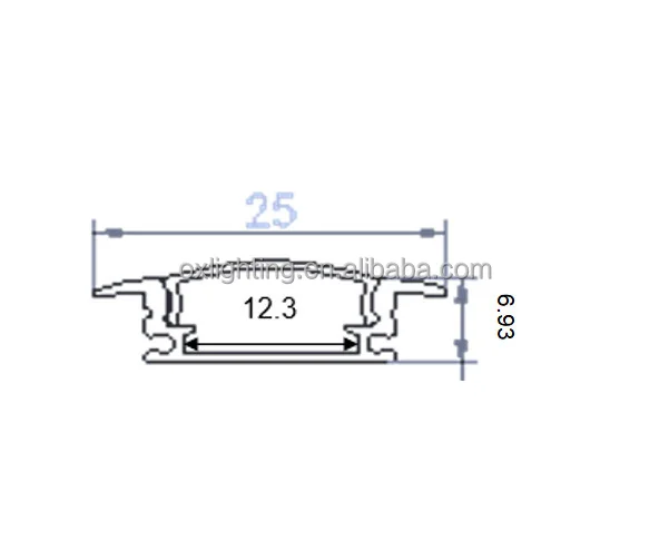 Led U Channel Led Strip Light Aluminium Profil 12mm Recessed Led Aluminum Profile 3m Perfiles De Aluminio Led Profile Light