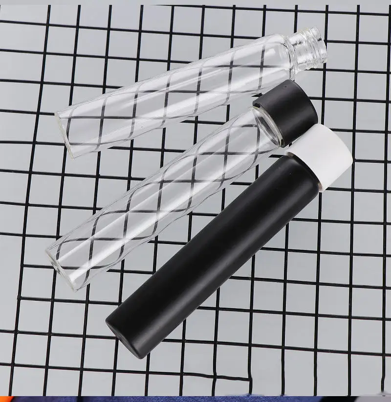 Child Resistant 120mm Glass Test Tube Light Proof Matte Black Glass Tube