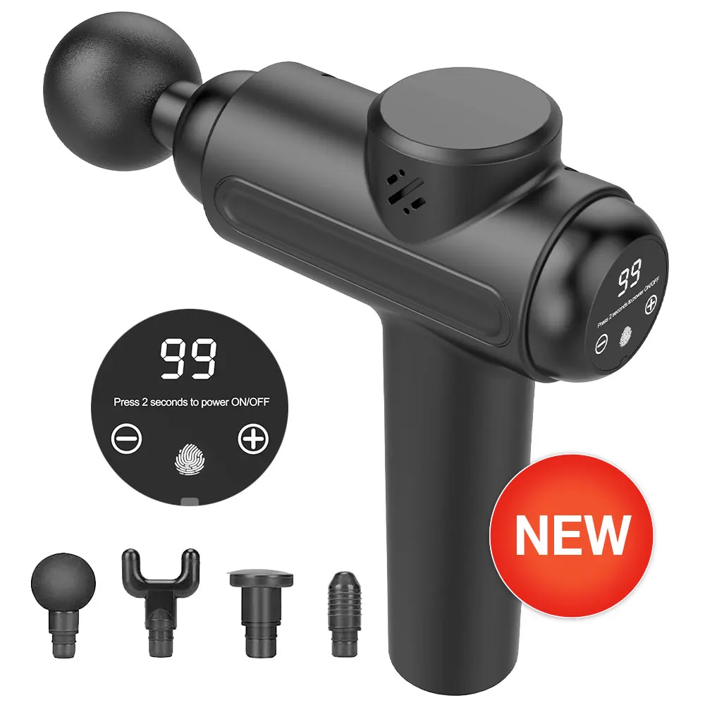 D0243 лидер продаж продукт конкурентоспособная цена индивидуальные этикетки вибрационный Cy-007 компактный массажный пистолет с 4 сменными