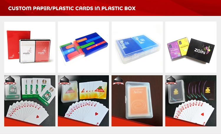 promotional 4 color playing cards