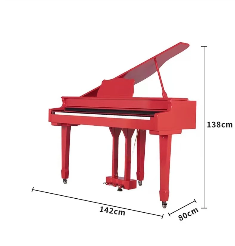 88-Key Hammer Action Keyboard Grand Digital Piano 16-Level Touch Sensitivity Baked Paint Pure Piano Tone