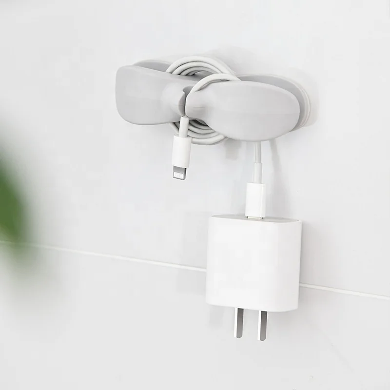 Kitchen Plastic Winder Cord Wrapper Cable Holder Clips