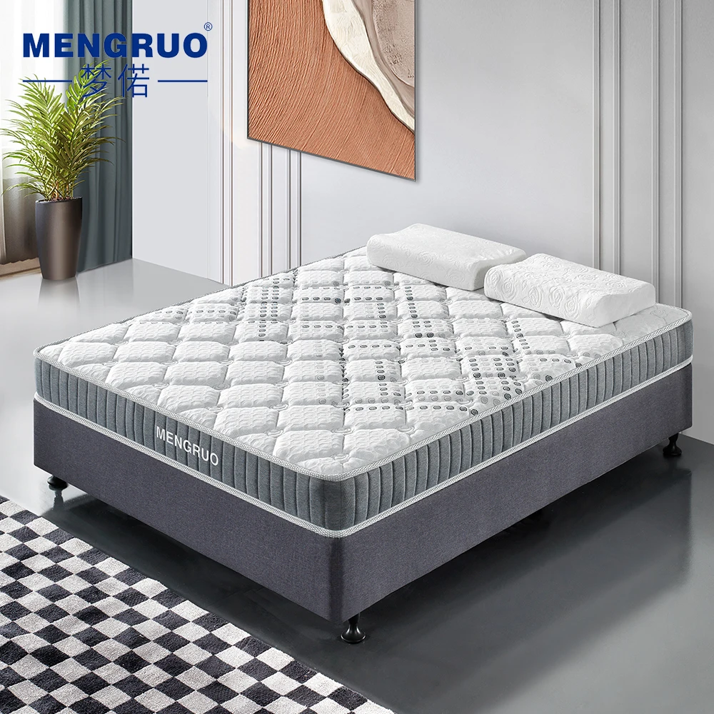 King queen twin double size Knitted fabric Hybrid waterproof mattress memory foam pocket spring mattresses
