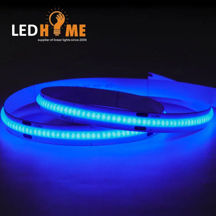 New Arrival flexible cob led strip FLW-COB-24/12480- G/R/B/Y/PK IP20 IP65 IP67