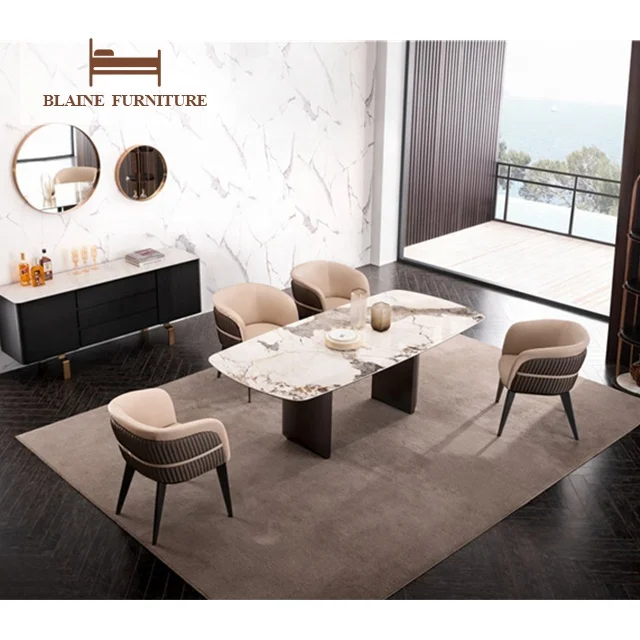 Dining Room Furniture Leather Ergonomic Chair Grey Vinyl Upholstery Accent Italian Dining Chair