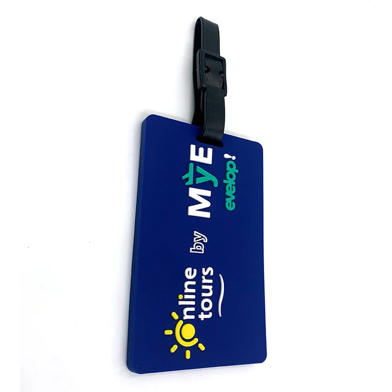 Custom Travel Luggage Tags Silicone Luggage Tag With Name Id Card Suitcase Labels Travel Id Card Holder Colorful Secure Travel