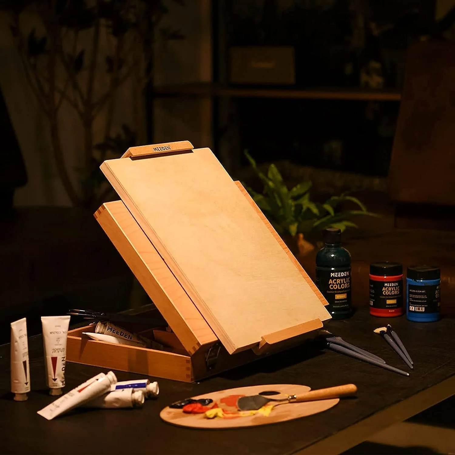 Холщовые панели MEEDEN 12x18 дюймов 1-1/2 дюйма глубокая упаковка из 2 деревянных панелей березы