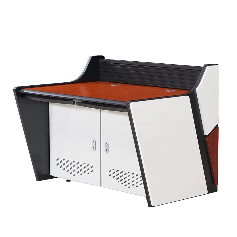 Color Scheme Sliding Computer Stand Office Console Computer Desk Security Command Center Conference Room Table