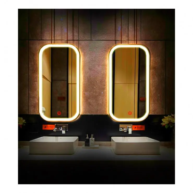 DBE Top fashion on stand with tv function winning smart led bathroom mirrors with memory touch switch