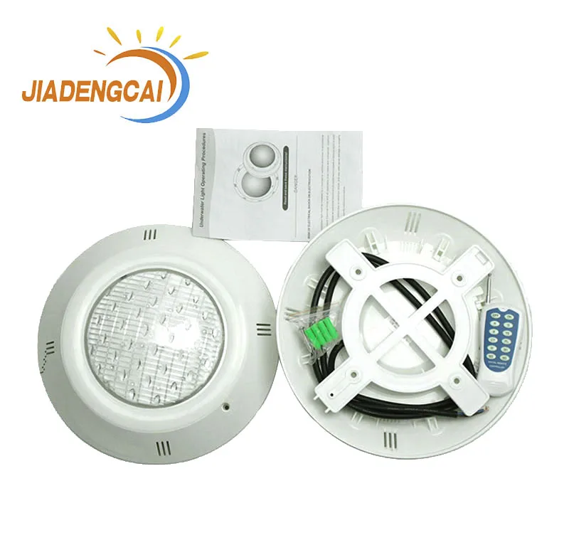 Подводное применение RFcontrol rgb IP68 водонепроницаемое освещение для бассейна ABS материал для плавания IP68