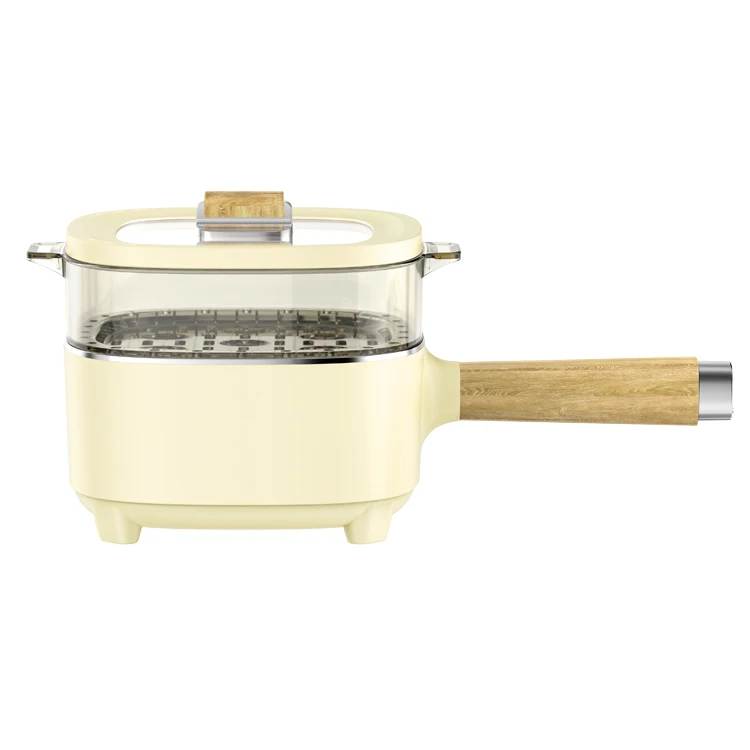 2L multi cooker soup noodle long handle electric cooker heating Pot Stainless Steel Heating Electric Pot Fast Multi Function Pot