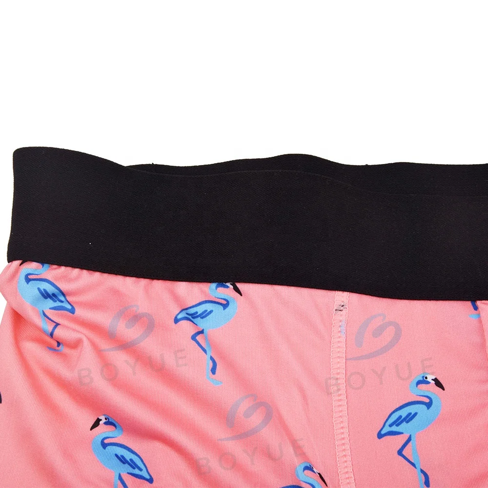Wholesale oem compression sublimation printing custom logo polyester spandex short underwear men boxer briefs