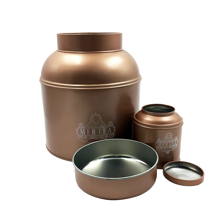 Tea Tin Jar Custom Printed Empty Super Big Metal Chinese Can Pot Form China Tinplate Environment-friendly Products CN;GUA XIHONG