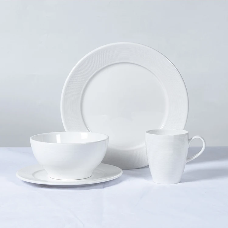Wholesale sale european plate crockery porcelaine dish dinner sets dinnerware white porcelain ceramic elegance for