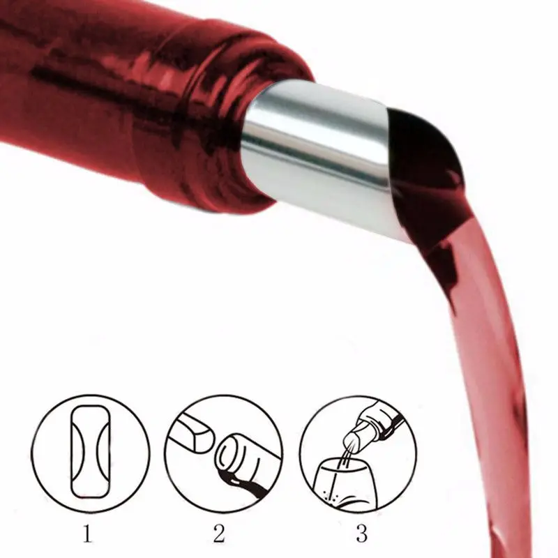 Best Seller Personalized Customized aluminum Stop Drop Foil Wine Pourer For Wine Gifts