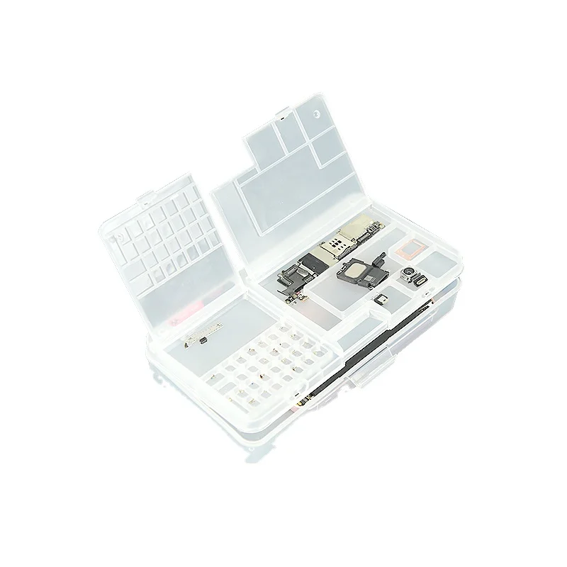 Коробка для хранения W203 iPhone ЖК-экран материнская плата IC чипы компоненты органайзер винтов контейнер инструменты ремонта мобильных телефонов
