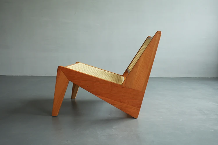 Factory Wholesale Natural Rattan Chair High Back Ash Wood Leisure Chair Lounge Sofa Recliner Living Room Chair Flat Packing Read