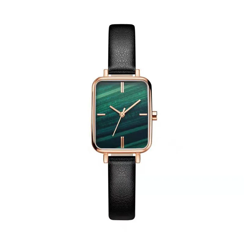 Ready to ship Woman watches top stainless steel personalizado watch Retro small square disc watch