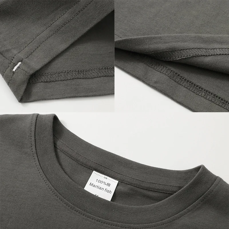 Wholesale Tshirt Men 100% Cotton Solid Colors Crew Neck High Quality 200gsm Plain Cotton Tshirts