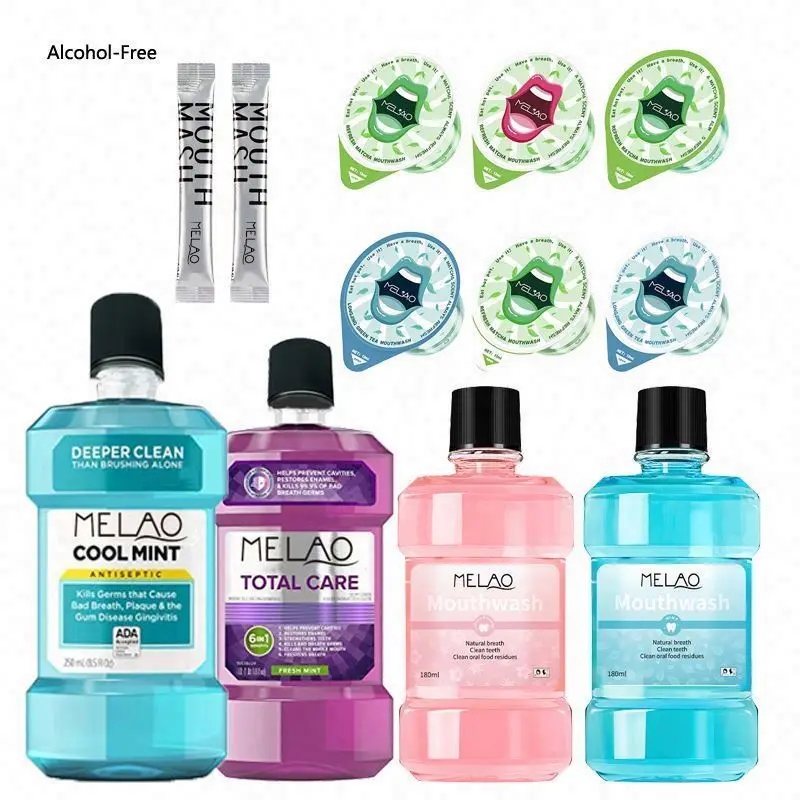 Mini Mouthwash White Peach Breath Oral Care Mint Fruit Flavor Mouth Wash Disposable Portable Jelly Cup Herbal Mini Mouthwash