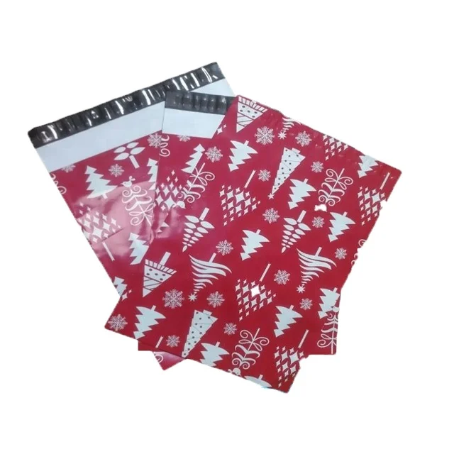 Customized Christmas Gift bag Poly Bag Packaging Printed Mailing Bag For Shipping