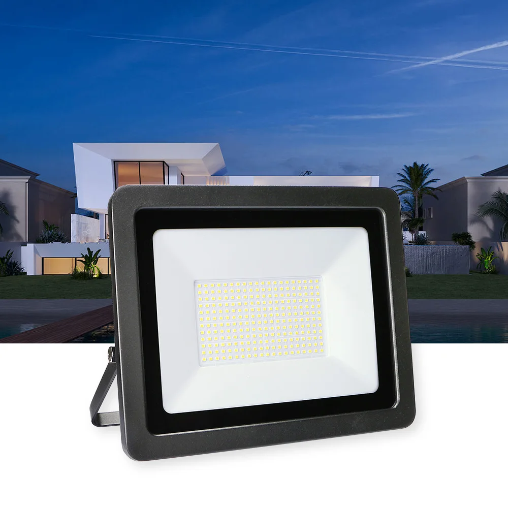 KCD 50w 100w 200w Spotlight Projector Football Stadium Sports Stadium Slim SMD Most Powerful LED Bracket Flood Light With Sensor