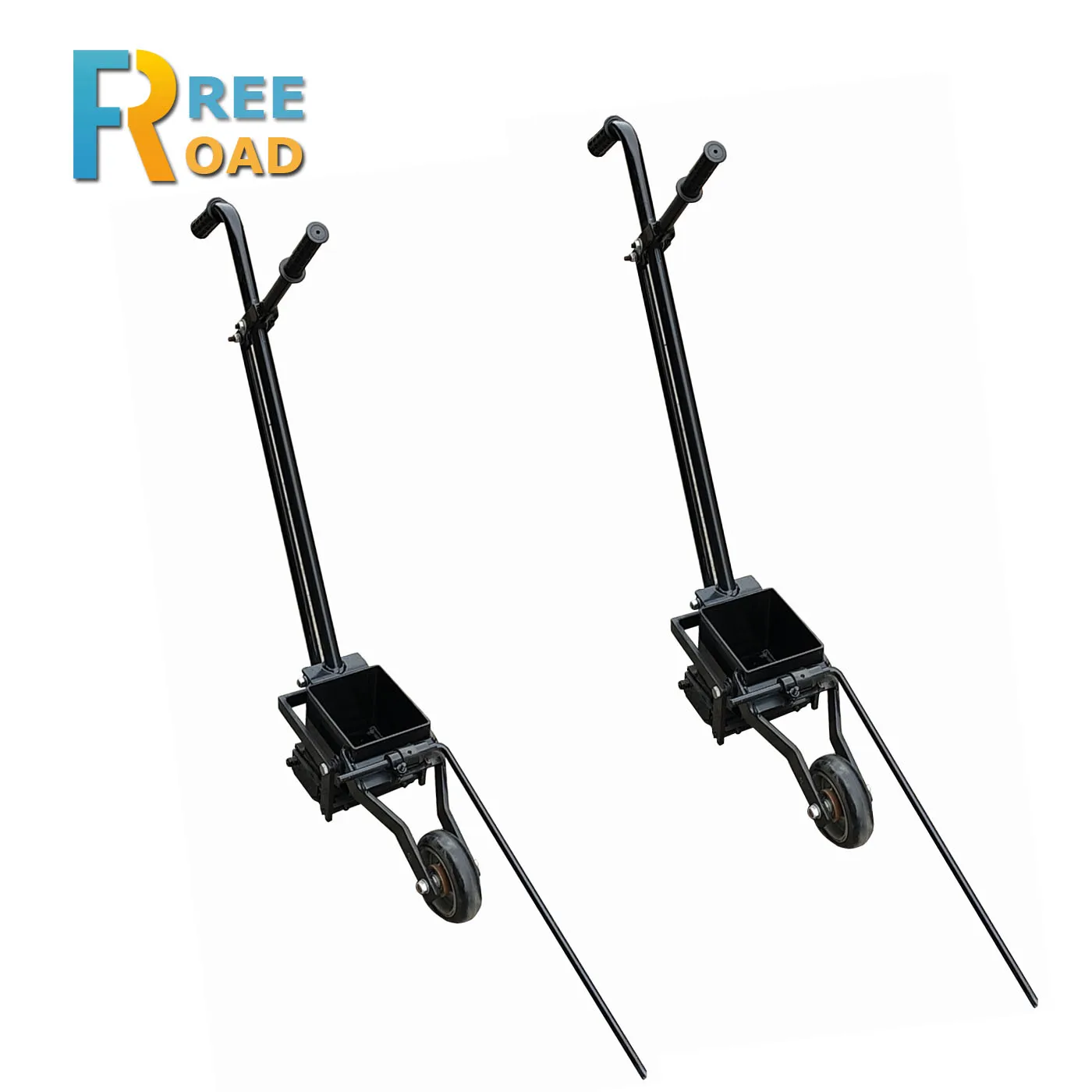 Hot Melt Thermoplastic Applied Hand Push Manual Road Marking Bucket, Road Paint Hopper, Road Lines Painting Shoes