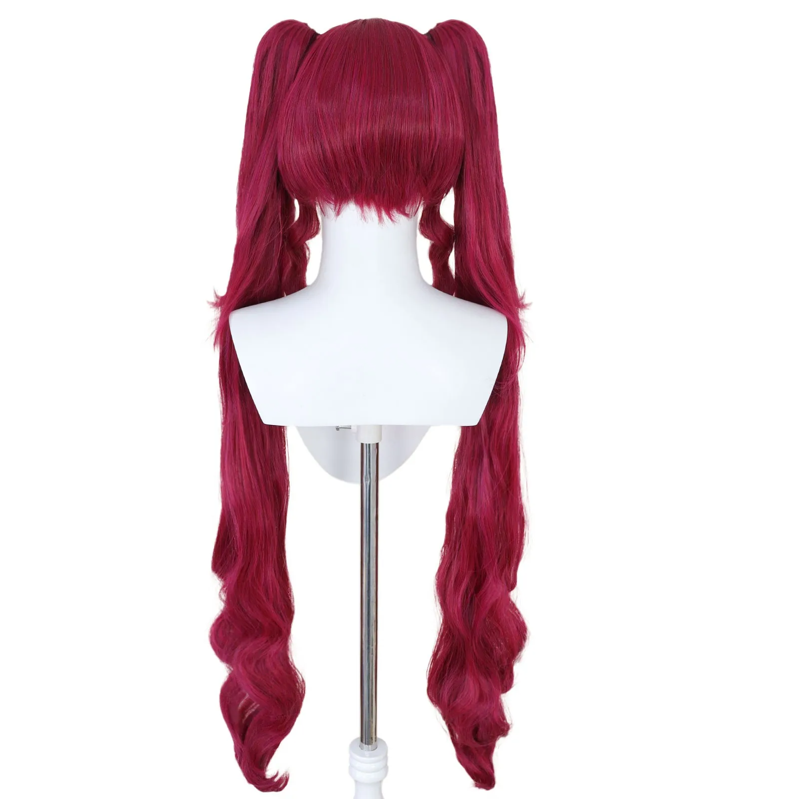 Anogol Houshou Marin cosplay wig 36inch long length double tail with bangs for party &1pc wigcap