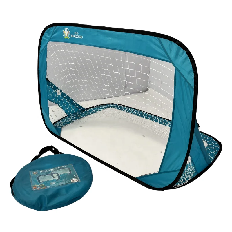 Foldable Folding Portable Football Net Soccer Goal Post Target Pop Up Training Small Mini Mesh and Ball for Kids Outdoor
