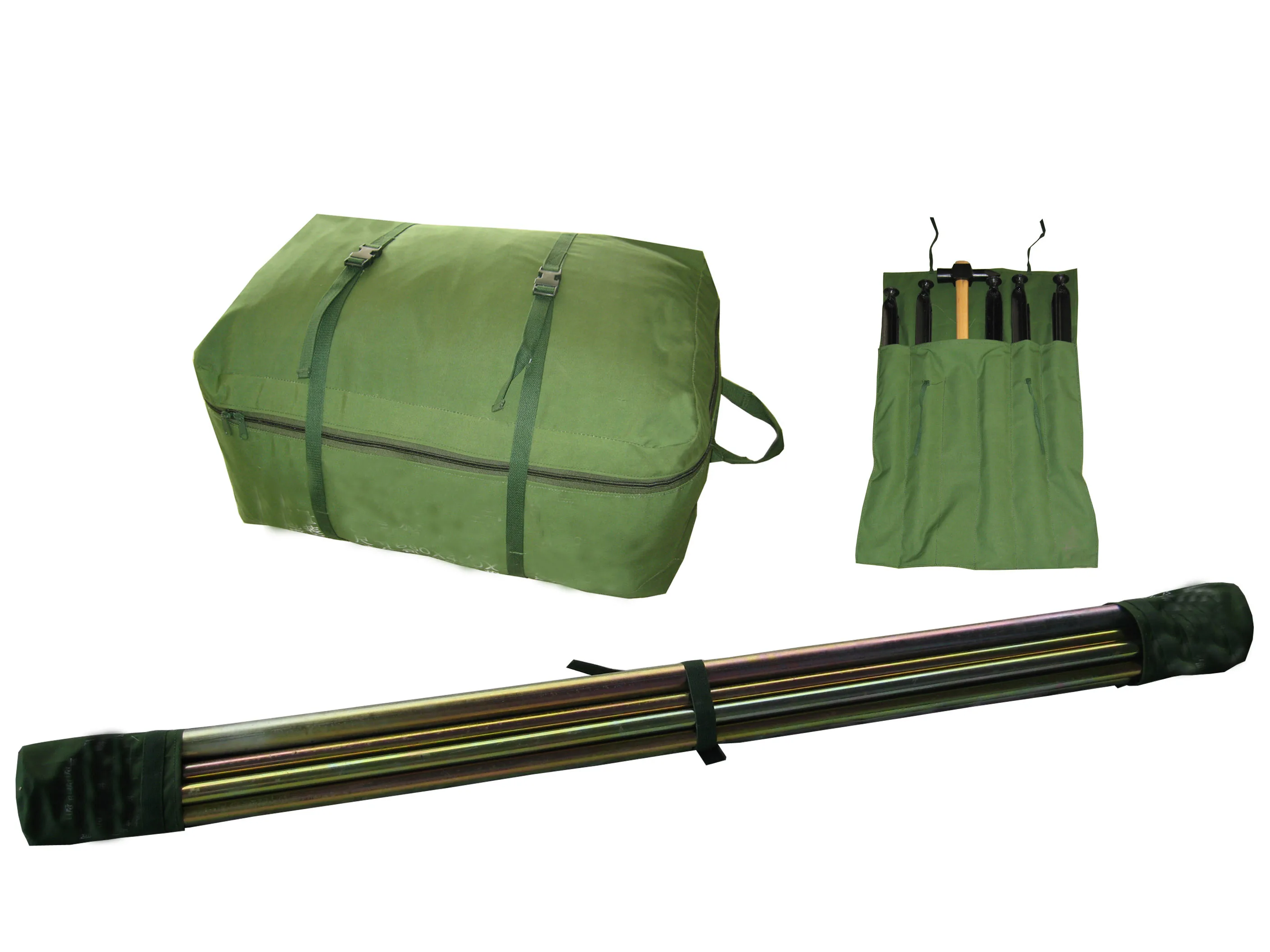 African 20 persons waterproof big green tent