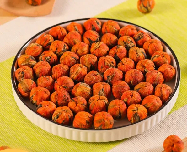 BXH BAIXIANGHUI Wholesales 2022 Handmade Loose Dragon Tea Hydrangea Honey Fragrant Lily Flower Ball Blooming dragon tea