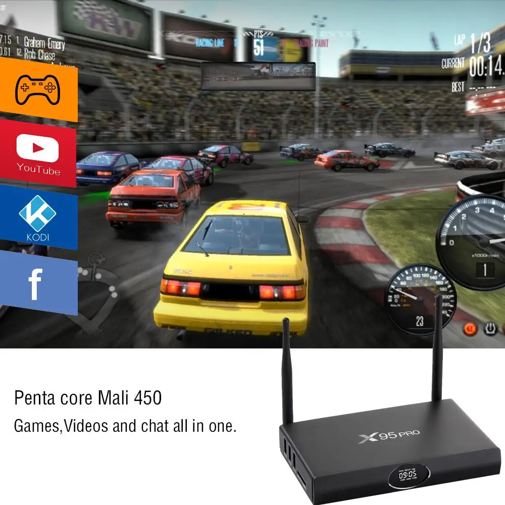 
New set 4k Iptv for Android 6.0 Tv Box X95Pro online tv smart box 