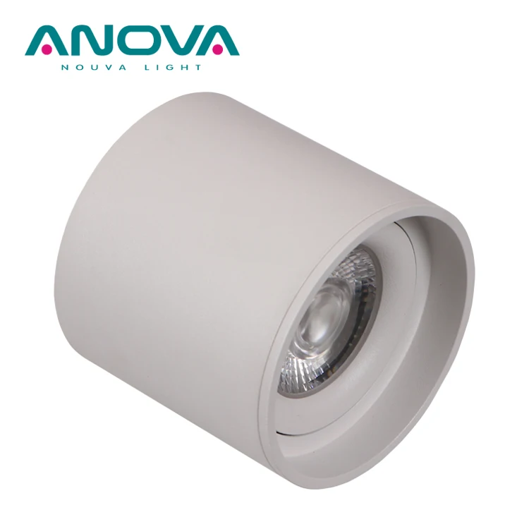 modern rotatable 10w round dimmable ceiling surface mounted anti-glare adjustable led downlight