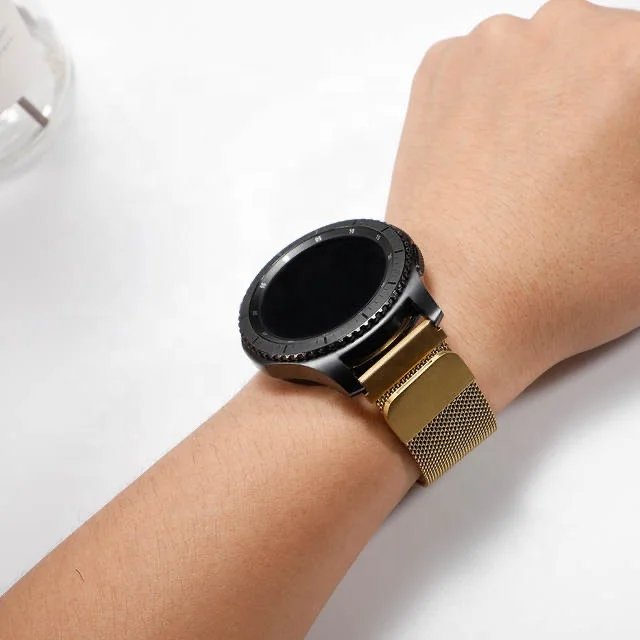 Wholesale watch band For Samsung active 2 Gear S3 46mm 42mm Milanese Metal watch strap for amazfit bip for huawei GT watchband